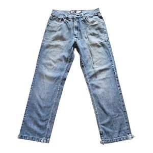 Southpole Loose Fit Vintage Jeans. Applique On Pockets Mens 34/32
